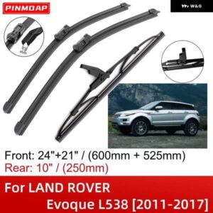 ランドローバー イヴォーク L538 2011-2017 24インチ+21インチ+10インチ フロントリア ワイパー ブレード ブラシ カッター アクセサリー 2013 - 17