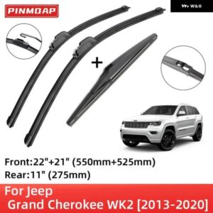 ジープ グランド チェロキー WK2 2013-2020 フロントリア ワイパー ブレード ブラシカッターアクセサリー Jフック 2013 - 18