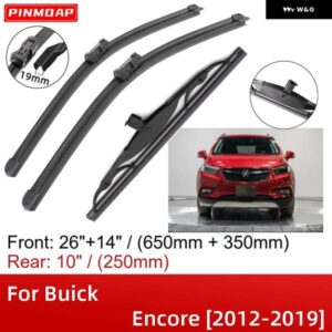 ビュイック アンコール 2012-2019 26インチ+14インチ+10インチ フロントリア ワイパー ブレード ブラシ カッター アクセサリー 2013 - 19