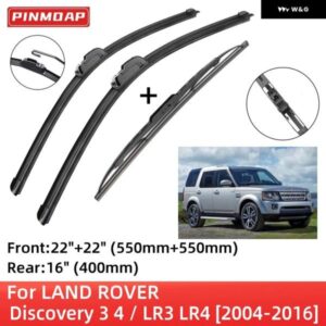 ランドローバー ディスカバリー 3 4 / LR3 LR4 2004-2016 フロント リア ワイパー ブレード ブラシ カッター アクセサリー Jフック 2004 - 07