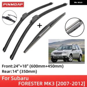 スバル フォレスター MK3 2007-2012 フロントリア ワイパー ブレード ブラシカッターアクセサリー Jフック 2007 - 12