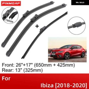 シート イビサ 2018-2020 26インチ+17インチ+13インチ フロントリア ワイパー ブレード ブラシカッター 車用アクセサリー 2018 2019 2020
