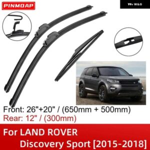 ランドローバー ディスカバリー スポーツ 2015-2018 26インチ+20インチ+12インチ フロントリア ワイパー ブレード ブラシ カッター アクセサリー 2015 - 18