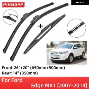 フォード エッジ MK1 2007-2014 フロント リア ワイパー ブレード ブラシ カッター アクセサリー Jフック 2007 - 14