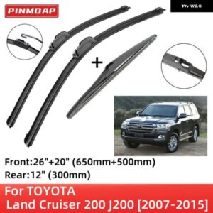 トヨタ ランドクルーザー 200 J200 2007-2015 フロントリア ワイパー ブレード ブラシカッターアクセサリー Jフック 2010 - 14