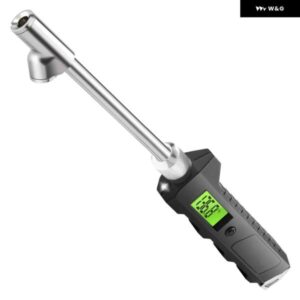 大型 トラック 用タイヤエア圧計 LCD発光 ディスプレイ 付き デュアルヘッドデジタルタイヤエア圧計