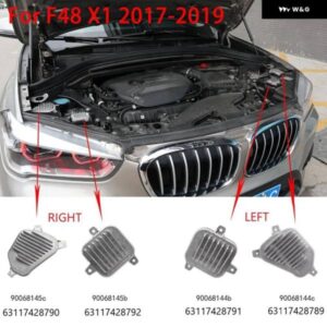 右左サイド - BMW X1 F48 2017-2019 LED DRL ヘッドライト デイタイム ランニングライト コントロール モジュール 63117428790 / 90068145C