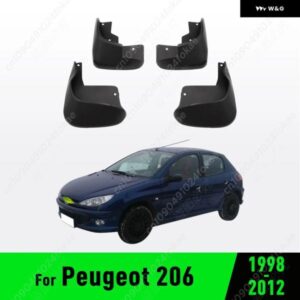 フェンダー プジョー 206 1998 -2007 - 12 マッドガード マッド フラップ ガード スプラッシュ フラップ マッドガード カーアクセサリー