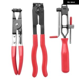 3個 CVジョイント ブーツ クランププライヤー 車用バンドハンドツールキット セット 多機能 クーラントホース 燃料ホース付き