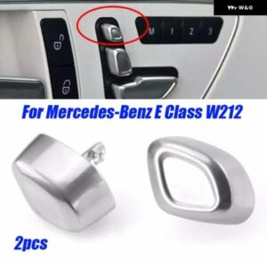 クロームドアシート調整 ボタン スイッチカバー メルセデス ベンツ E クラス W212 1ペア
