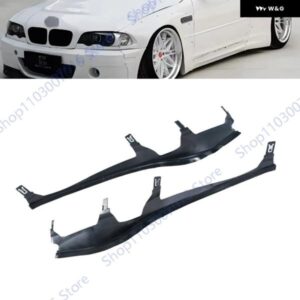 ブラックラバー製アッパー ヘッドライト ランプカバー ストリップ トリム BMW 3シリーズ E46 2ドア 2003-2006 63126934751 63126934752