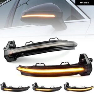 アウディ A4 S4 A5 S5 RS4 RS5 スモークレンズ LED サイドミラー ランプ アンバー サイド リアビュー ダイナミック ウィンカーライト