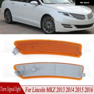 フロント バンパー サイド リフレクター マーカーライト ウィンカーランプ イエロー リンカーン MKZ 2013 - 16 FO1085100 FO1084100