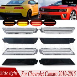 シボレー カマロ 2010-2015 車用 フロント アンバー リア レッド フェンダー/サイドランプ LED バンパー サイド マーカーライト 92246244 92246245
