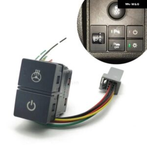 デュアルスイッチカーデュアルキースイッチ電源オンオフ ステアリングホイール ヒーター プッシュ スイッチ ボタン ワイヤー付き ホンダ アクセサリー