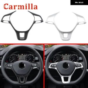 ABS製 カー ステアリングホイール カバー トリム フォルクスワーゲン VW パサート B8 ヴァリアント 2017-2021 アクセサリー ステアリングホイール