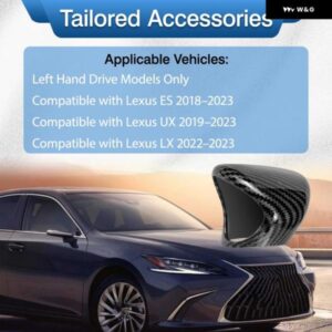 車内 ギア シフト ノブヘッドカバー トリム レクサスES 20182023 UX 20192023 LX 20222023 カーボンルックABSアクセサリー