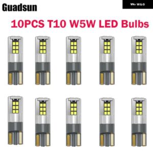 GUADSUN 10個 T10 W5W 168 CANBUS 2016 15SMD 電球 ホワイト 6000K 12V 室内灯 読書灯 信号灯 ドームランプ