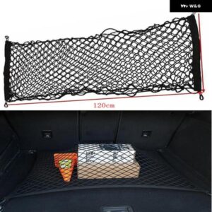 ナイロンストレッチラゲッジネット キャリア ネット バッグラックネットワーク ブーツ 固定ネットワーク 120*60 CM トランク キャリア スタッキング ネット