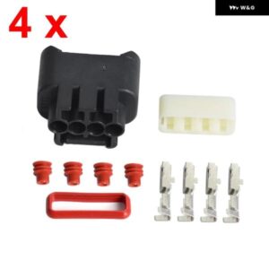 4セット イグニッション コイルプラグコネクタキット トヨタ カローラ NZE121 ZZE120 レクサス カムリ ヤリス 電気コネクタプラグ 9098011885