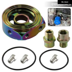 オイル フィルター アダプター サンドイッチプレート圧力温度センサーゲージカラフル