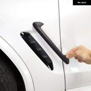 1ペア 車サイドエアフェンダーベントカバー トリム BMW X3 G01 X4 G02 2018 - 222 2023 光沢ブラックキット アクセサリー
