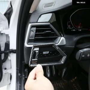 ABSカーボンサイド エアコン ベント アウトレット カバー トリム BMW 3シリーズG20 G28 2020-2022自動車 装飾 アクセサリー