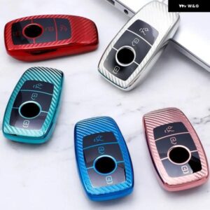 メルセデスベンツ A C E S G GLS クラス W177 W205 W213 W222 G63 X167 車用スマートキーケース カバー バッグ フォブ シェル