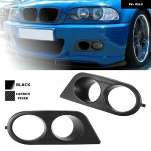 車用フロント バンパー グリル フォグランプ カバー グリル トリム ハニカムメッシュ BMW E46 M3 2001 - 06 アクセサリー