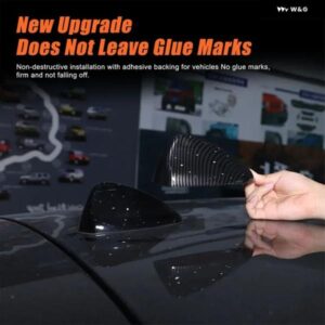 アルファロメオ ジュリア ステルヴィオ 2017-2020 ABS カーボン 車 ルーフ シャークフィン アンテナ カバー トリム ステッカー カーアクセサリー