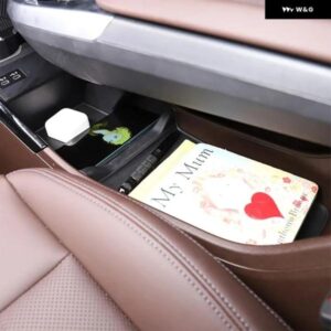 BMW X1 IX1 U11 2023-2024 TPE ブラック 車用 セントラ ル コントロール 収納 トレイ パッド トリム インテリア カーアクセサリー