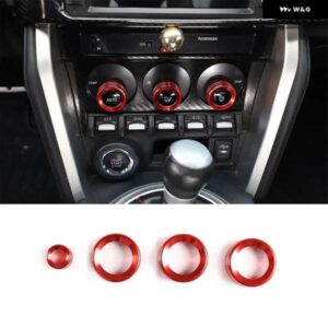 合金 エアコン ACノブカバー スバル BRZ トヨタ 86 GT86 2013-2020 ボリューム ボタン スイッチリング トリム アクセサリー