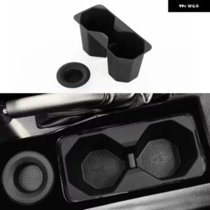 三菱 L200/トライトン 2024-2025 TPE カップ ホルダー ストレージトレイ オーガナイザー 整理整頓 車アクセサリー