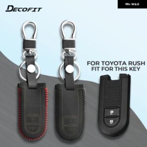 車用キーカバー トヨタ ラッシュ ダイハツ タント LA600S LA800S LA610S プロドゥア スマートキーケース 2 ボタン キー チェーン キーバッグ