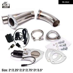 HUBスポーツ 2インチ/2.25インチ/2.5インチ/2.75インチ/3インチ/3.5インチ 汎用 電動排気キャットバックダウン パイプ カットアウト バルブ スイッチ コント