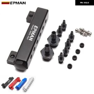 6ポートバキューム マニホールド キット シルバー ブラック レッド ブルー HU-01SYG