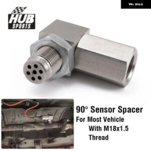 HUBスポーツ 汎用 M18*1.5 センサー アダプター 90度レンジ付きバンジ 延長 スペーサー EPCGQ189Z