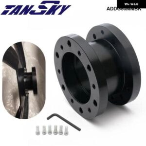 合金 高さ50MM 車用 ステアリングホイール ハブ 延長 アダプター スペーサー ADDG50MMBK