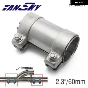 2.3インチ 60MM マフラー パイプ コネクタ ジョイナー 304 ステンレス クランプ チューブ EPLJG60ST