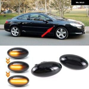 ダイナミックフェンダーウィンカー プジョー シトロエン C1 C2 C3 C5 C6 107 206 307 207 407 607 1007ベルリンゴジャンピーLEDライトサイドマーカー