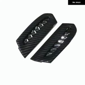 トヨタ カムリ 2017 2018 ABS カーボン フロントアッパー エアベント AC アウトレット カバー トリム オート スタイリング