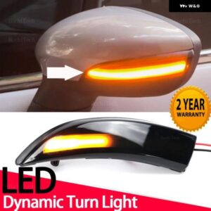2個 LED ダイナミックウィンカー ライト ミラー インジケーター ウィンカーランプ フォード フィエスタ MK6 VI /UK MK7 2008-17 B-MAX 2012-17
