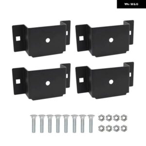 4個トレーラーポケット ステーク サポート 実用的 簡単設置 金属 製ユーティリティ フラットベッドトレーラー ボックス トラック ツーリング