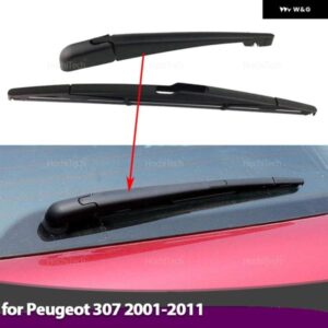 リア ワイパー アームブレード プジョー 307 2001-2011 フロントガラス フロントガラス クリーナー テールゲートウィンドウ レインブラシ アクセサリー