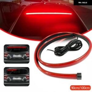 90/100CM カー スタイリング ハイリア ストップライト ウィンカー ランニングライト 付き 汎用 オートブレーキ フレキシブルLEDストリップ