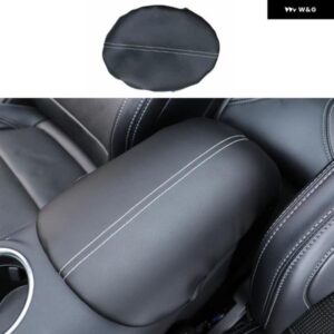 フォード マスタング 2024 2025 カーアクセサリー ABS センター コンソール アームレスト TPU マイクロファイバー レザーケースカバー