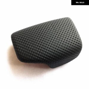 ブラックレザーパンチ シフト ボタン ギア シフト カバー スポーツ シフト アウディ 2017 A4 A5 Q7 4M1 713 139F