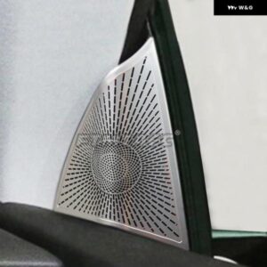 インテリア フロントドア高音ホーン スピーカー 蓋 ステッカー アクセサリーカー スタイリング ト レブル スピーカー カバー アウディ Q8 2019-2023