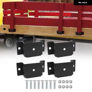 トレーラーステークポケット ブラケット 4個 プロ仕様ステーク サポート 簡単設置 ユーティリティ トラック ボックス フラットベッドトレーラー RV