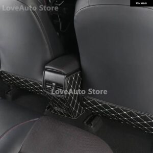 車用リアキック防止 パッド リアカバー バック アームレスト マット トヨタ カローラ 2019-22 カーアクセサリー - Black Beige 3PCS